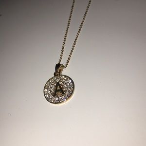 Gold “A” necklace